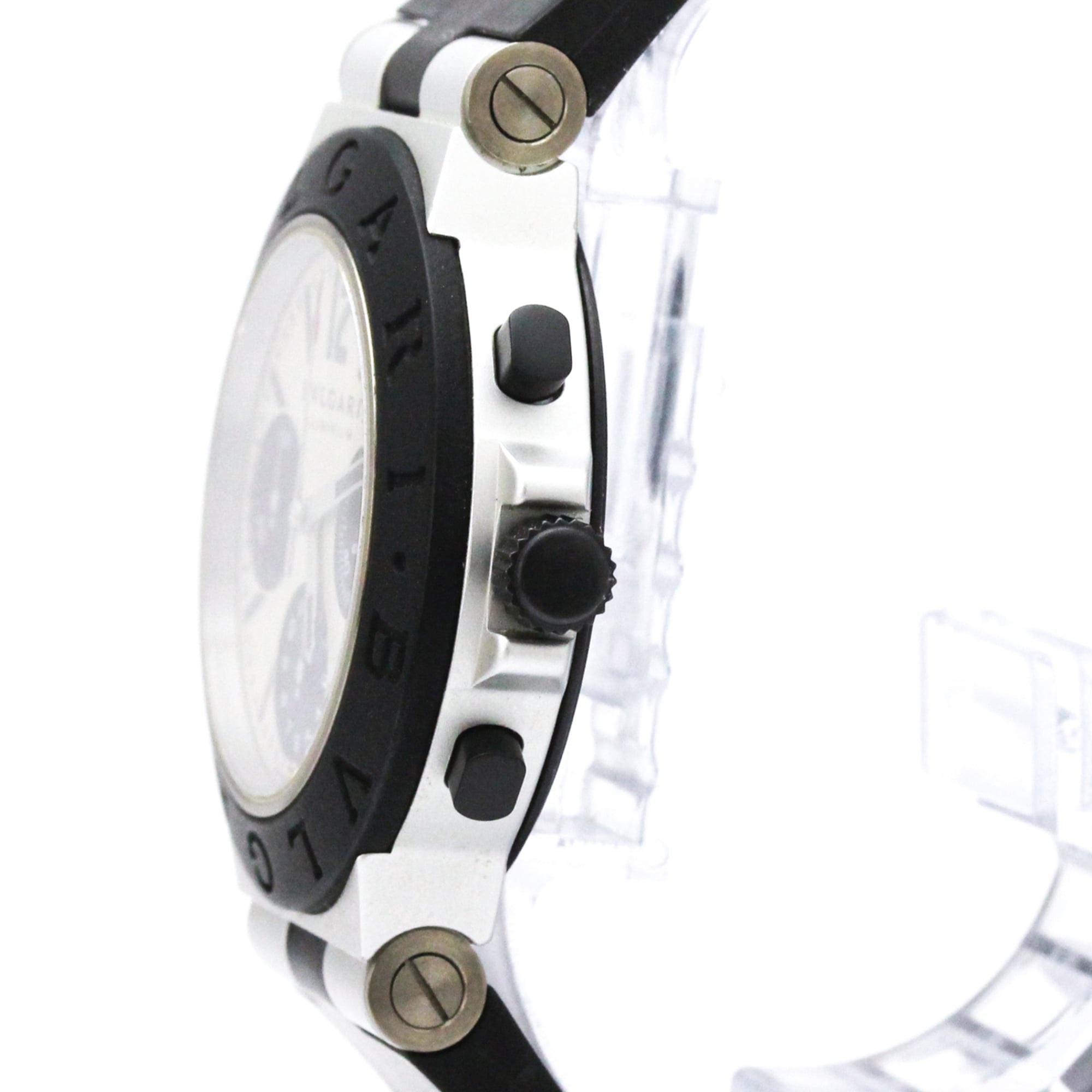 BVLGARI Aluminium Chronograph Automatic Mens Watch AC38TA — Very Good