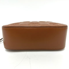 GUCCI 702234 GG Matelasse Double G Small Crossbody Shoulder Bag Leather Women's Brown E-240918-4 — New - Store Return