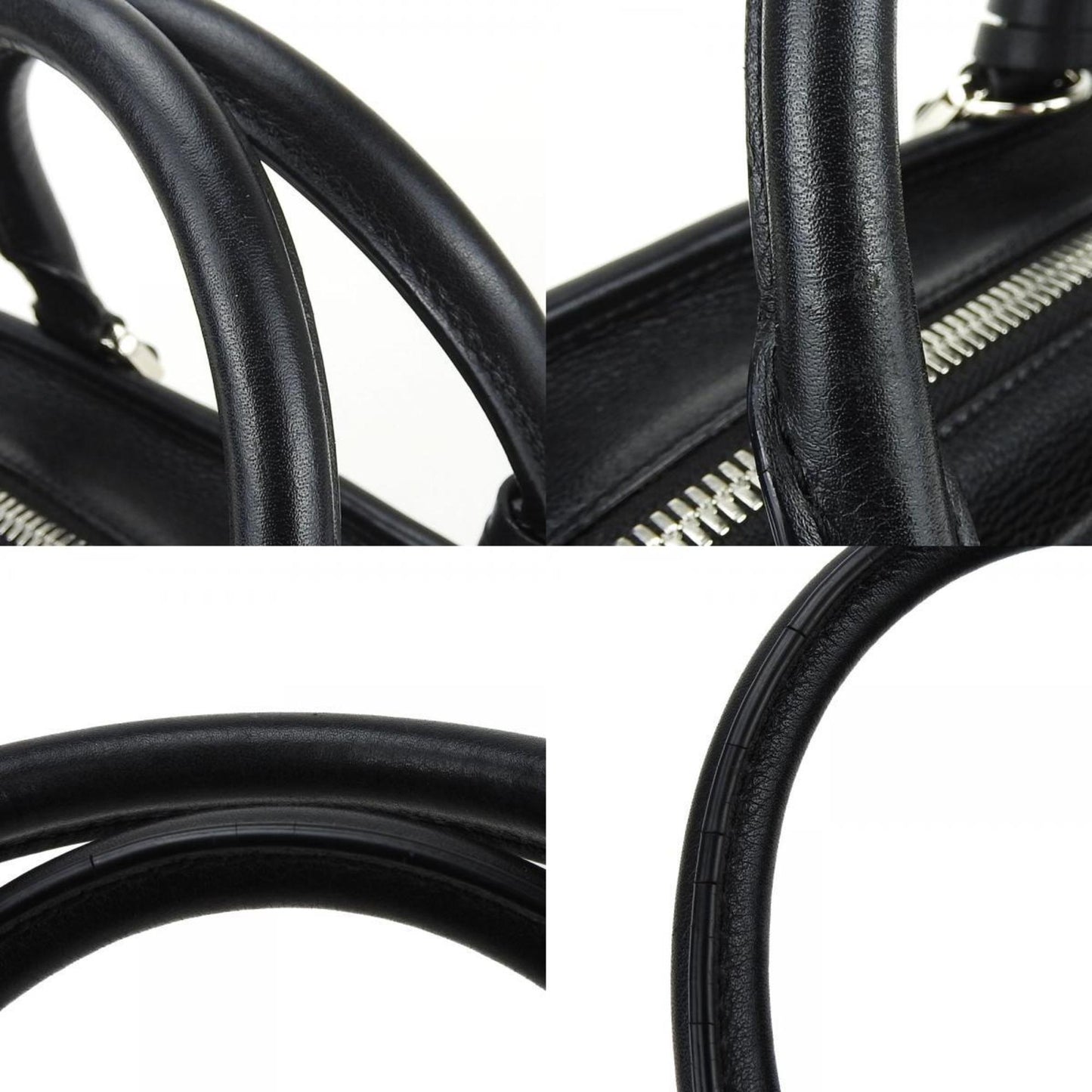 LOEWE Handbag Amazona 28 Leather Black Anagram Women's