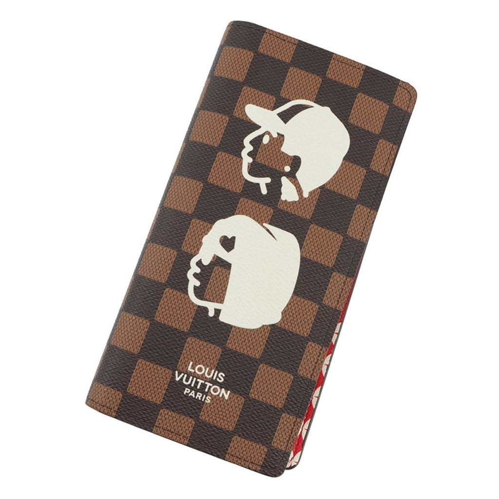 Louis Vuitton Damier Friendship Canvas Portefeuille Brazza N40780 Long Wallet, Pharrell Williams/NIGO Collaboration