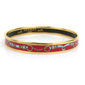 Hermès HERMES bangle bracelet in enamel, gold and red, for women, e61306a