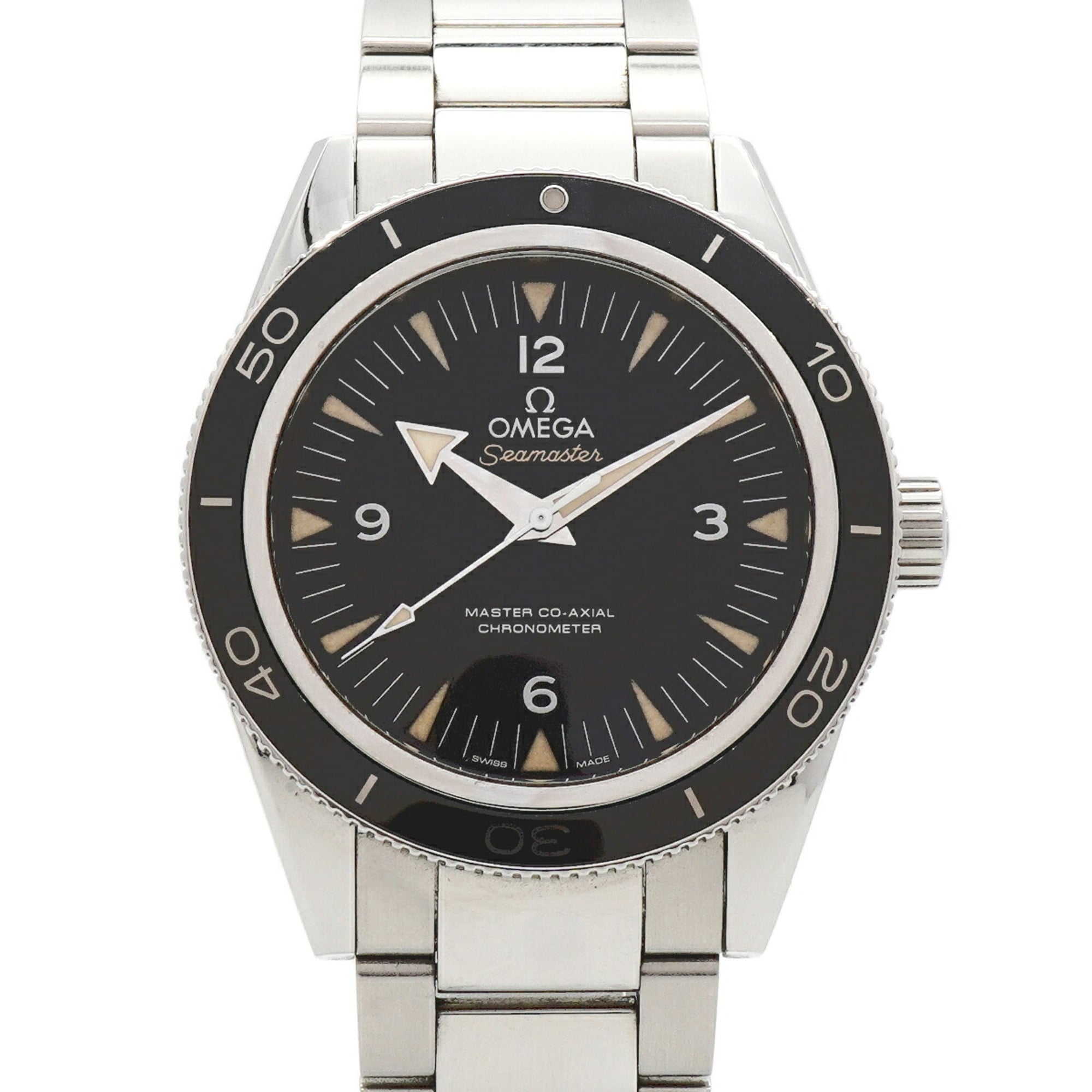 Omega Seamaster 300 Master Co-Axial 233.30.41.21.01.001 Black Dial Men's Watch — Very Good