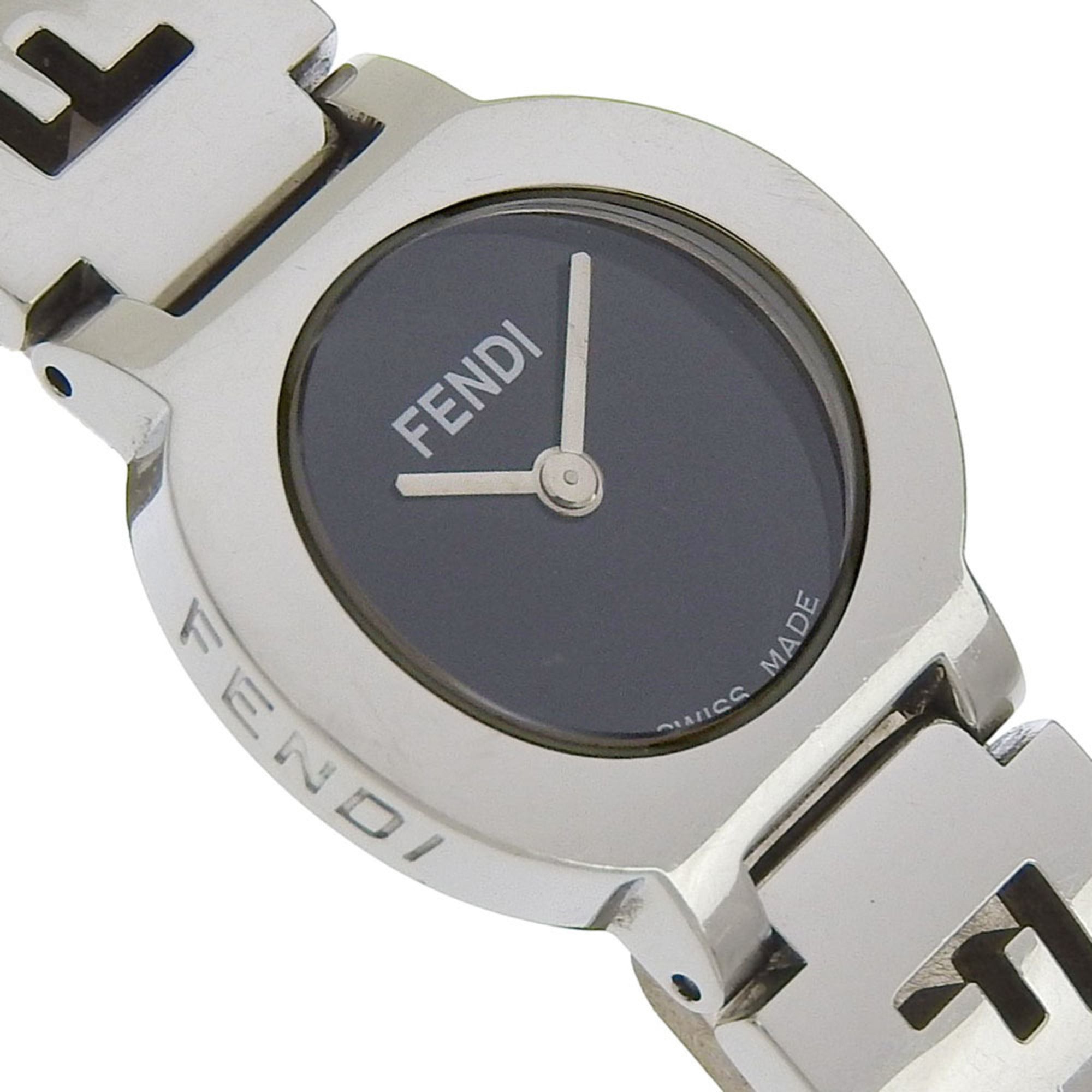 Fendi Olologi Women's Watch, 3050L Stainless Steel, Quartz, Analog, Black Dial — Good