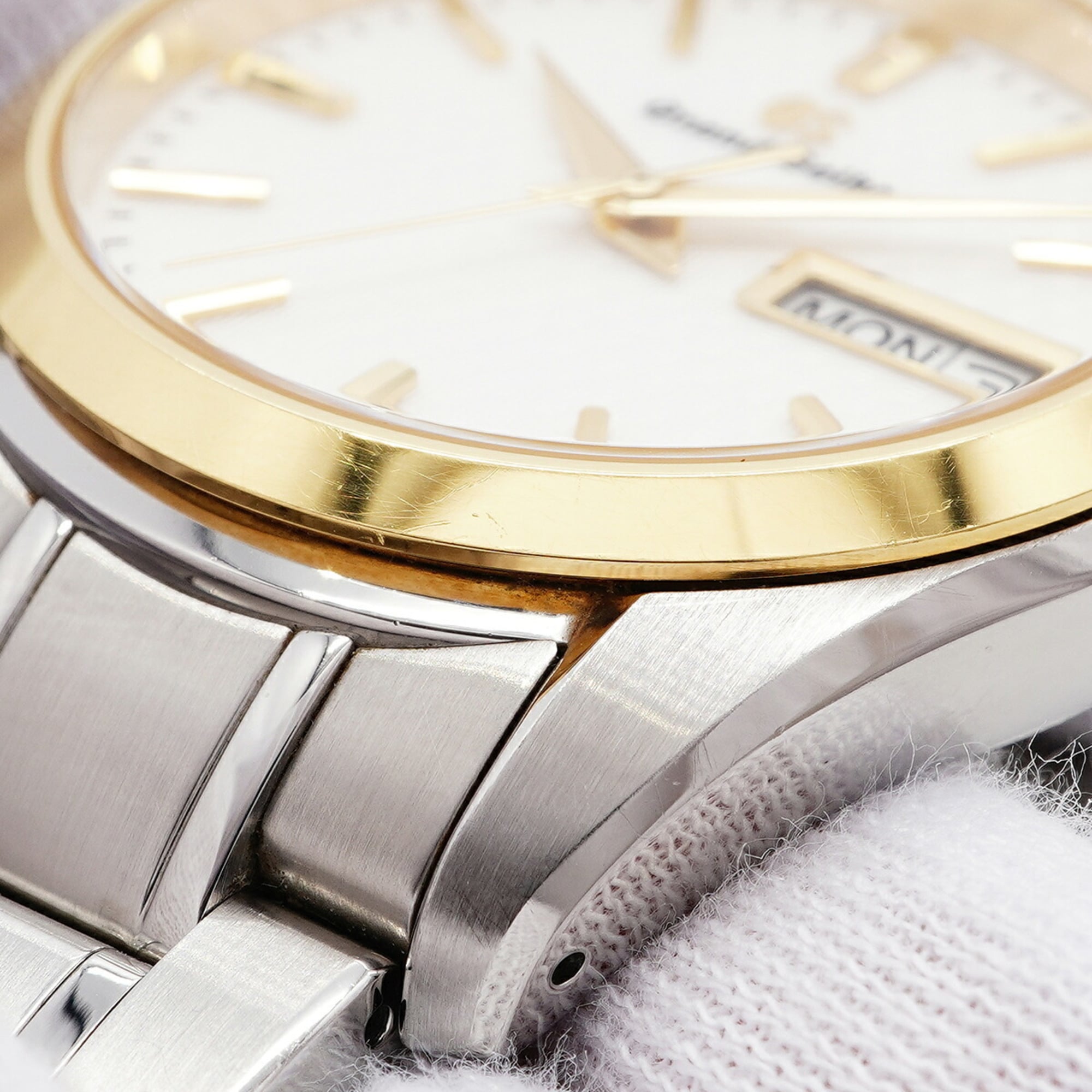 Seiko Grand Day-Date SBGT238 9F83-0AJ0 White Dial Men's Watch — Good