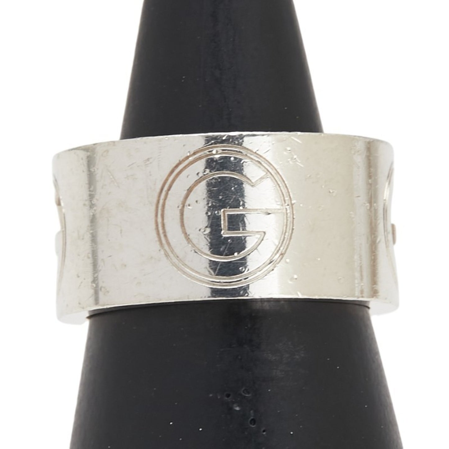 Gucci G Logo Wide Ring #15 SV925 Silver Men's GUCCI