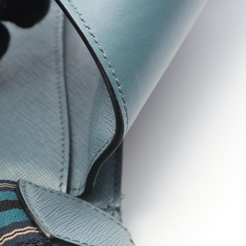 Prada Saffiano Leather Shoulder Bag for Women, Green