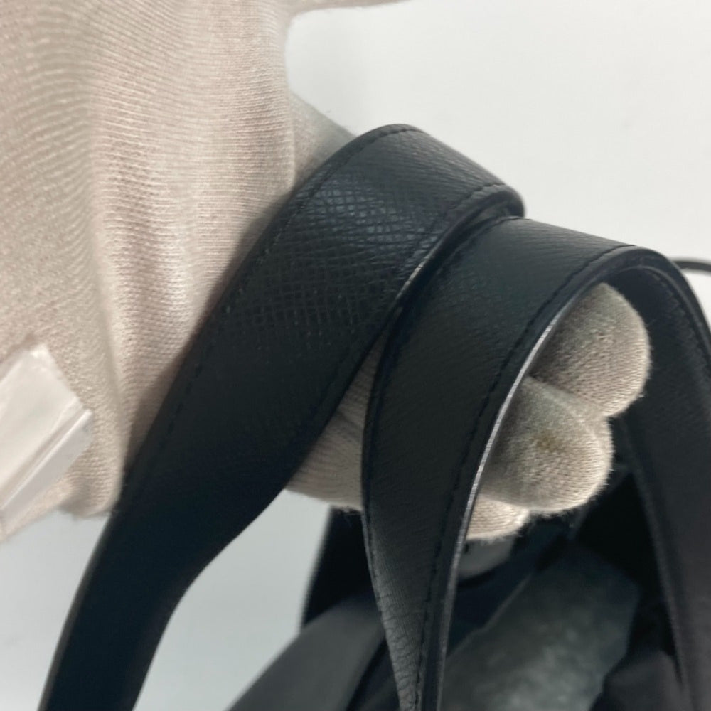 LOUIS VUITTON M31009 Taiga Cabalite Shoulder Bag with Pouch, Leather, Men's, Black — Like New