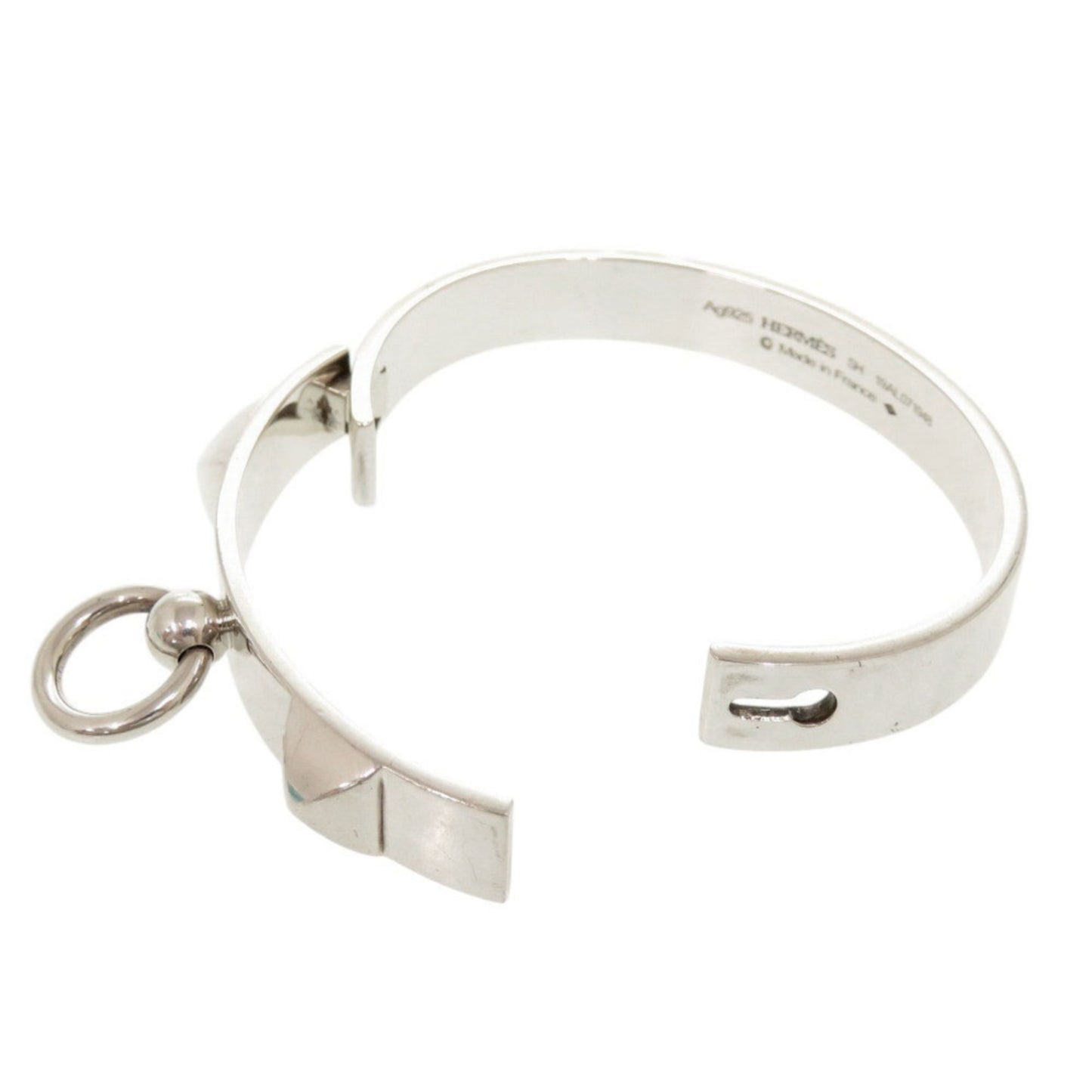 Hermès Collier de Chien PM Size SH Silver 925 Bangle Bracelet 1566 HERMES