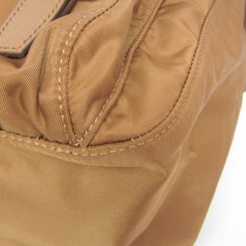 Prada Re-Nylon Crossbody Bag 1BD953 Men,Women Nylon,Leather Shoulder Bag Brown — Like New