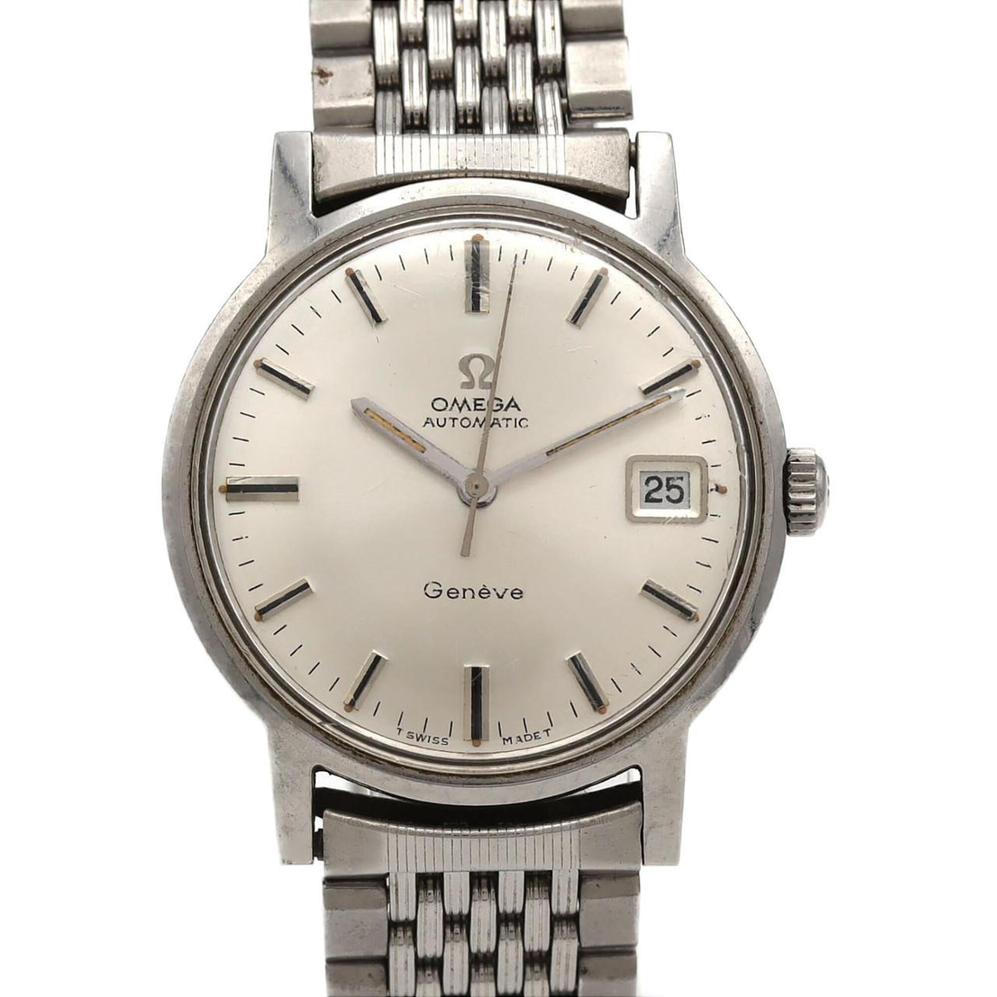 Omega Geneve Stainless Steel Automatic Watch — Good