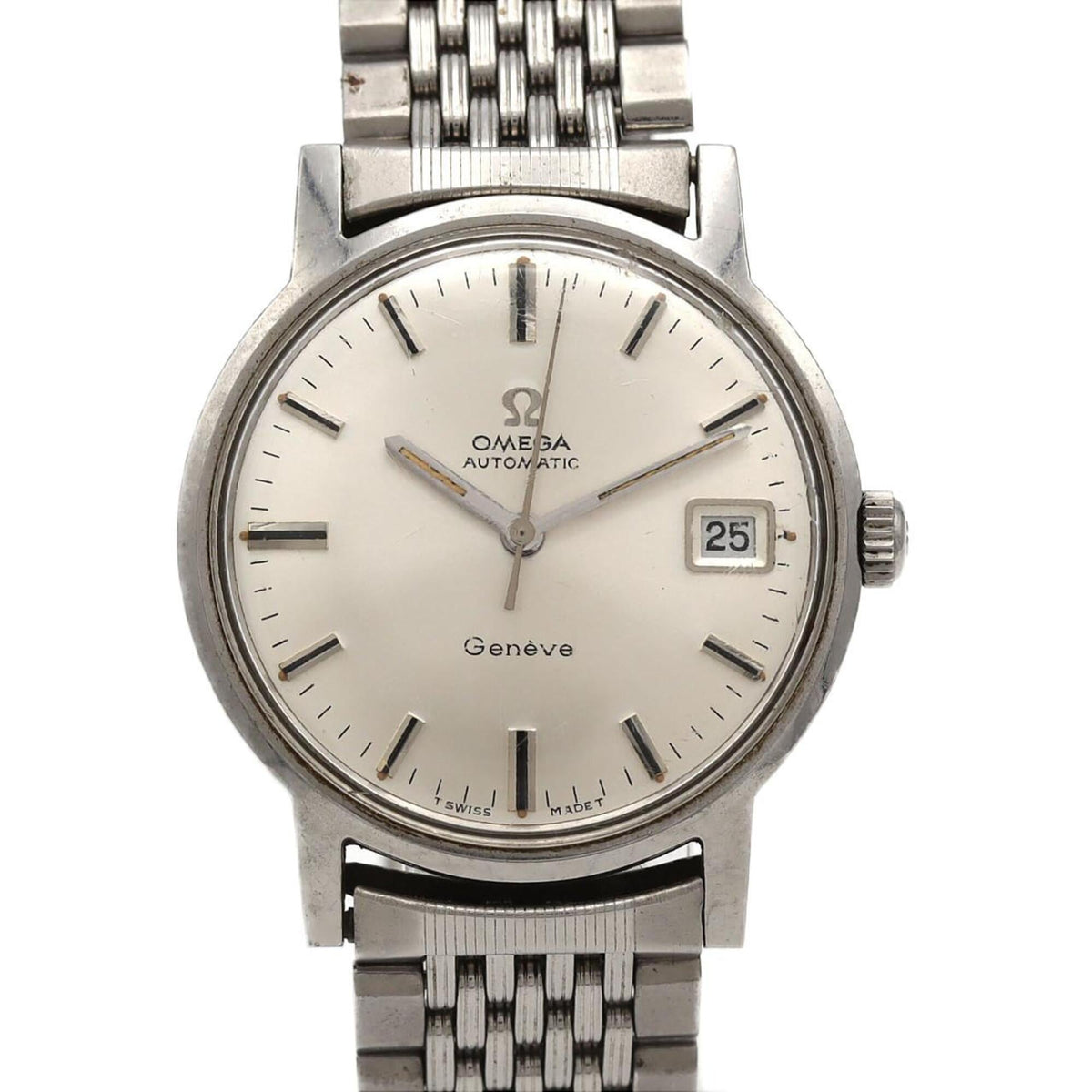 Omega Geneve Stainless Steel Automatic Watch — Good