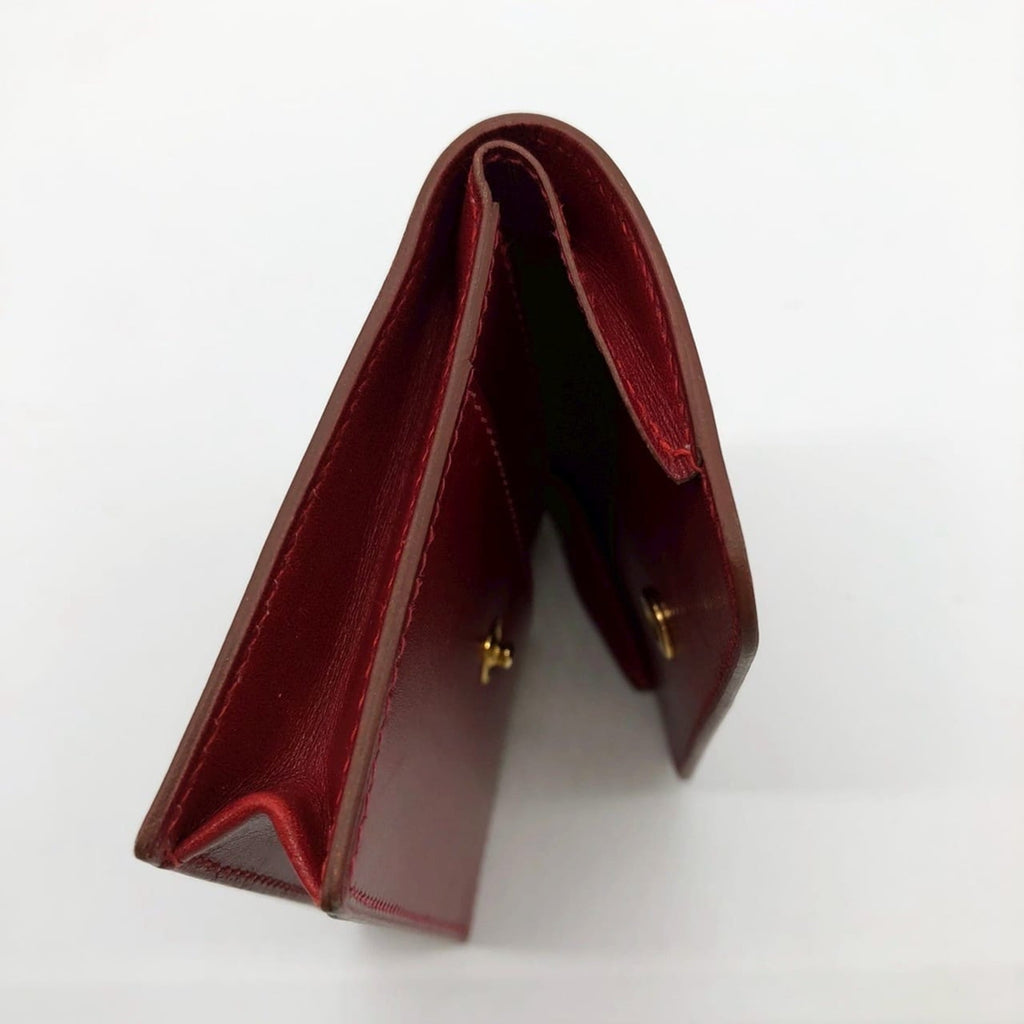 HERMES Serie coin case, purse, card leather, red, for men and women