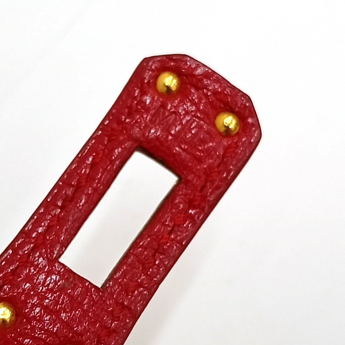 HERMES Leather Bracelet Kelly Double Tour Red (Discontinued Color) □F Made in 2002