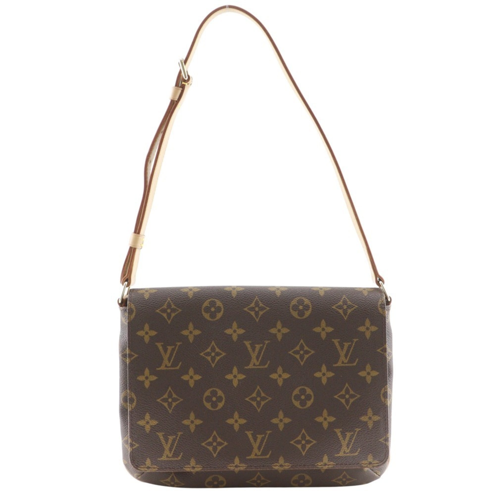 Louis Vuitton Musette Tango Shoulder Bag, Short Bag M51257, Monogram Canvas, 2000, Brown, SP0010, A5, Magnetic closure, Women's