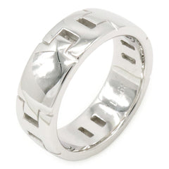 HERMES Hercules Ring, 18KWG (750WG) White Gold, Size #51 (approx. Japanese size 1) — Like New