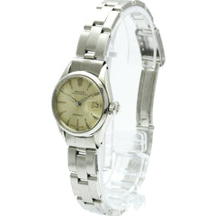 ROLEX Oyster Perpetual Date 6516 Steel Automatic Ladies Watch Vintage — Good