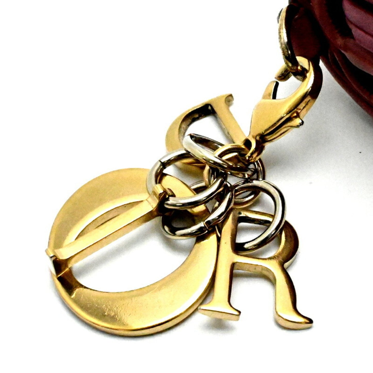 Christian Dior Lotus Wallet Women's Tri-fold S0181 ONMJ Leather Dark Pink