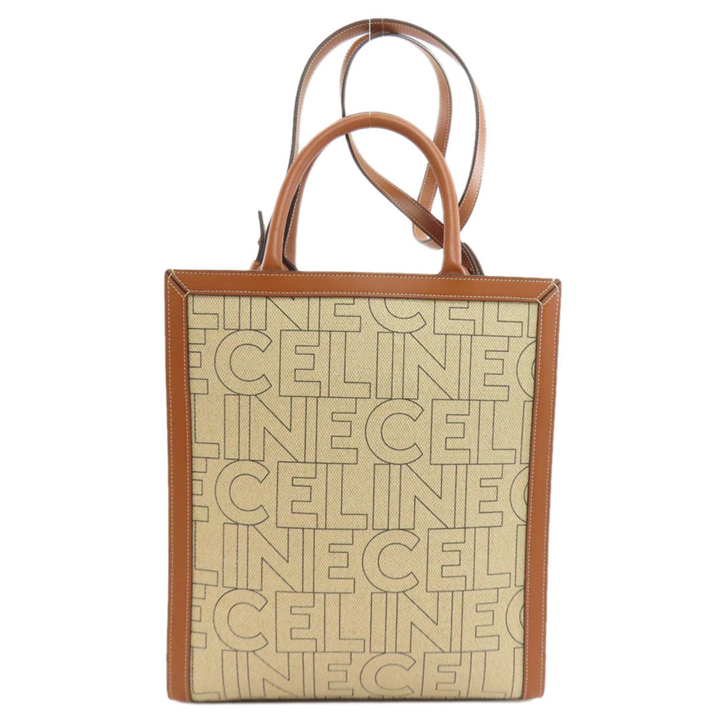 Celine Vertical Cabas 2-Way Tote Bag Canvas Women's CELINE