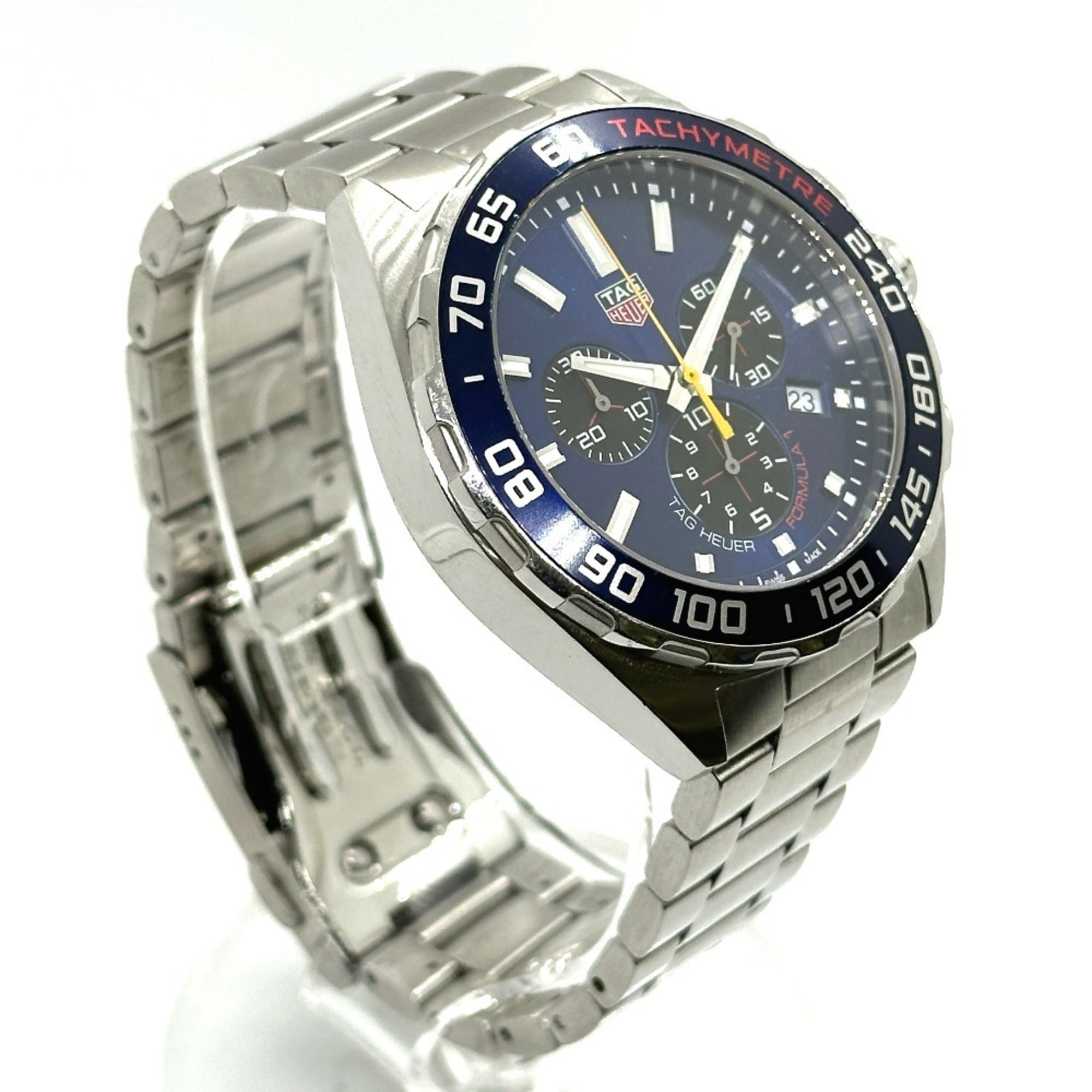 TAG HEUER CAZ101AL.BA0842 Formula 1 Red Bull Racing Collaboration Chronograph Quartz Watch Wristwatch Stainless Steel Men's Silver — Good