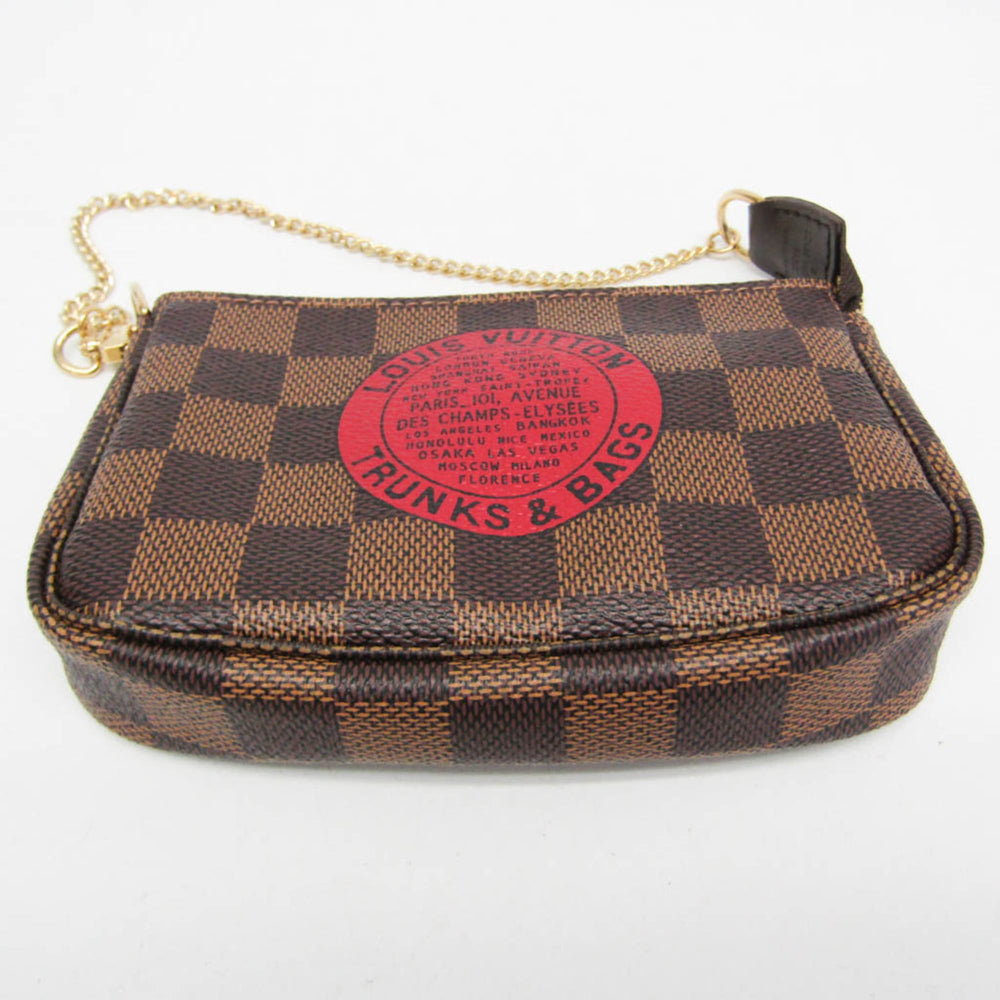Louis Vuitton Damier Mini Pochette Accessoires T&B N58011 Women's Handbag Ebene — Like New
