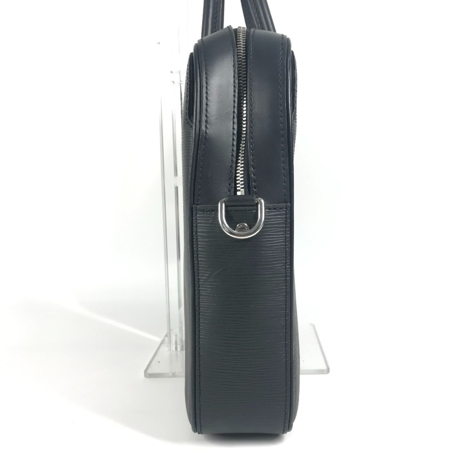LOUIS VUITTON M54404 Epi Dandy Briefcase MM Handbag, Tote Bag, Document Business Leather, Men's, Noir Black