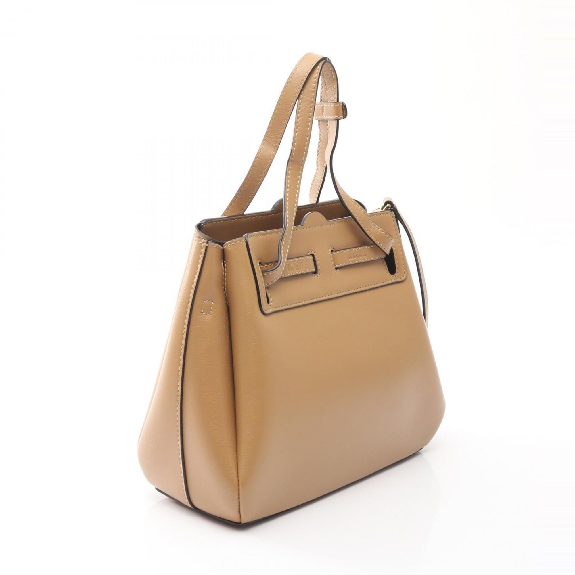 LOEWE LAZO MINI BAG Lazo Mini Handbag, Leather, Women's, Beige