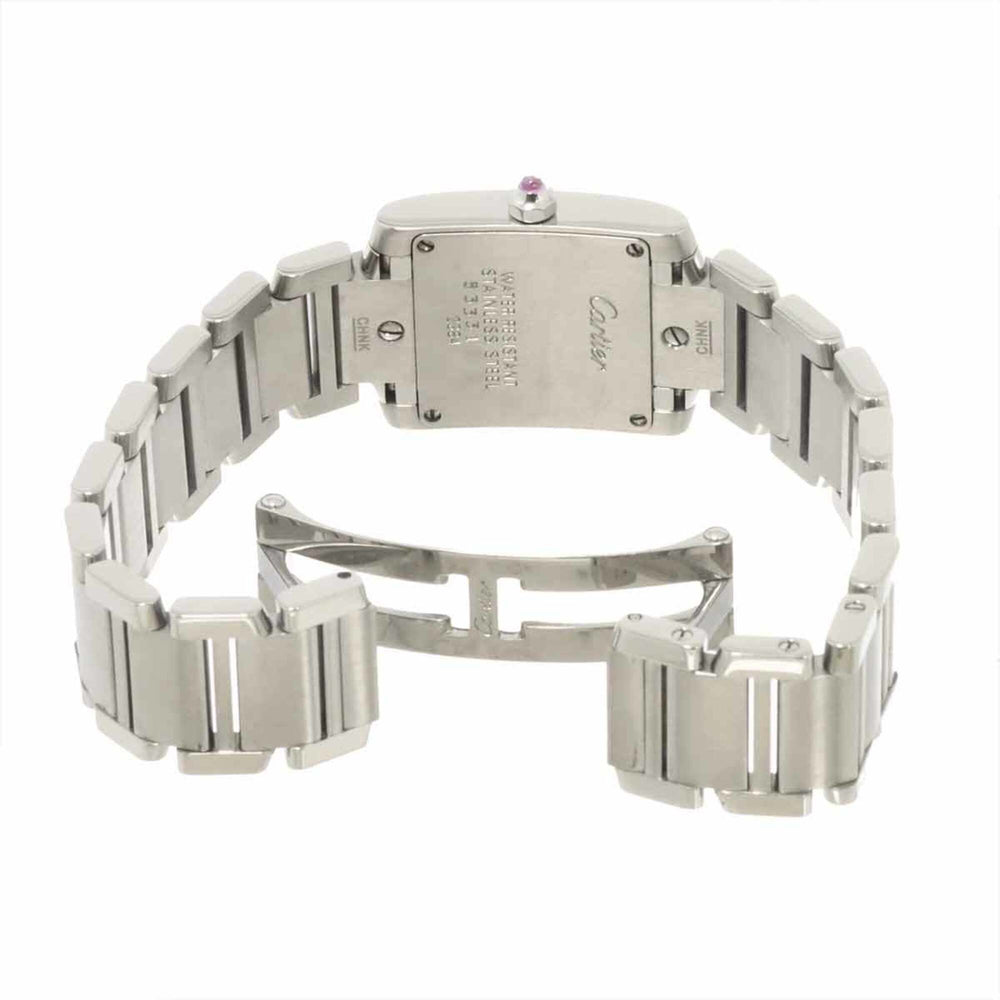 Cartier Tank Francaise SM W51028Q3 Women's Watch, Pink Shell, Quartz Watch — Like New