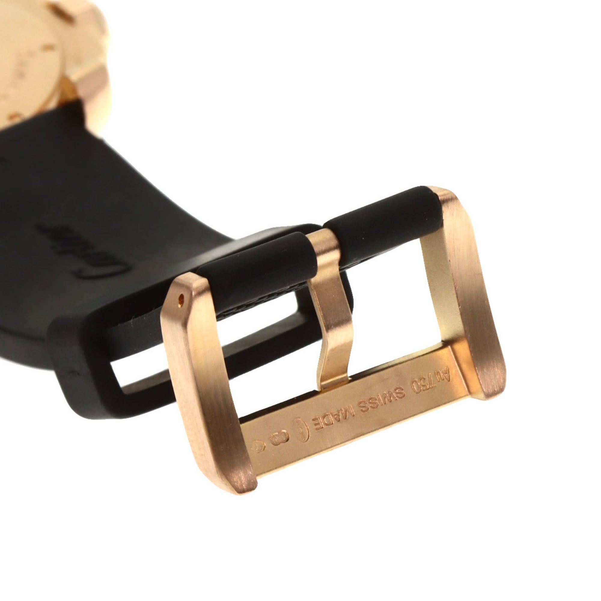 Cartier W7100052 Calibre de Diver's Watch, 18K Pink Gold, Rubber, Men's