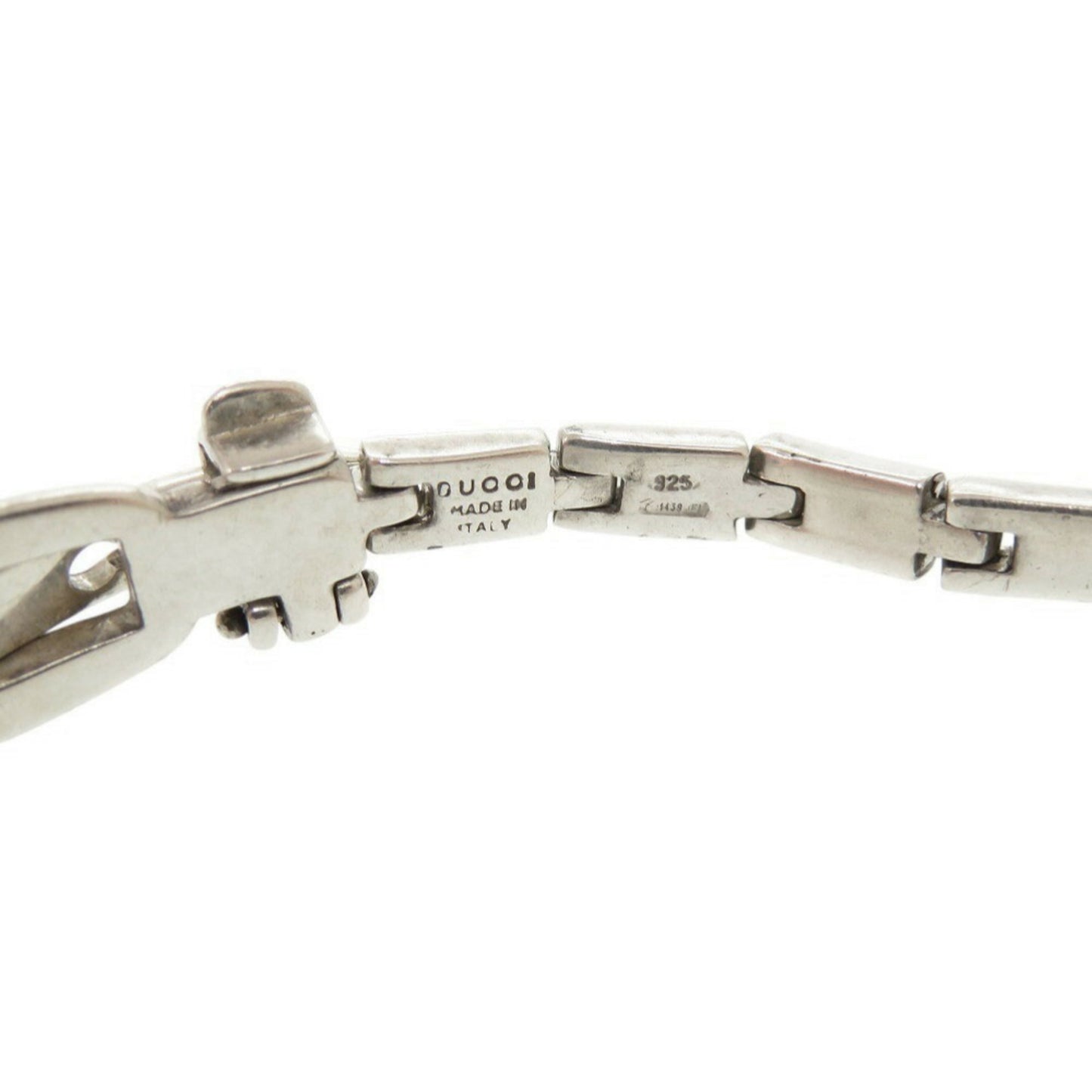 Gucci Belt Design Silver 925 Bracelet 0549GUCCI Men's