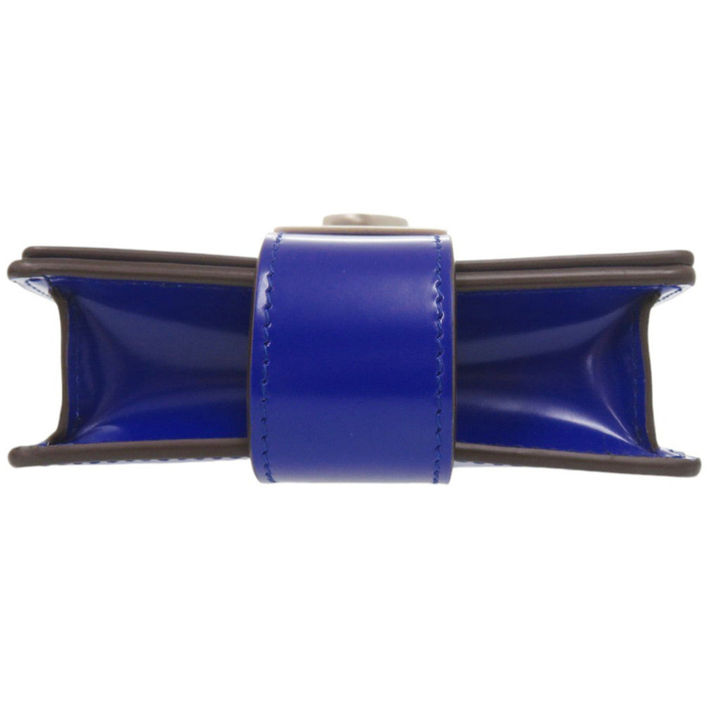 Salvatore Ferragamo Gancini Leather Blue Shoulder Bag 1437 — Like New