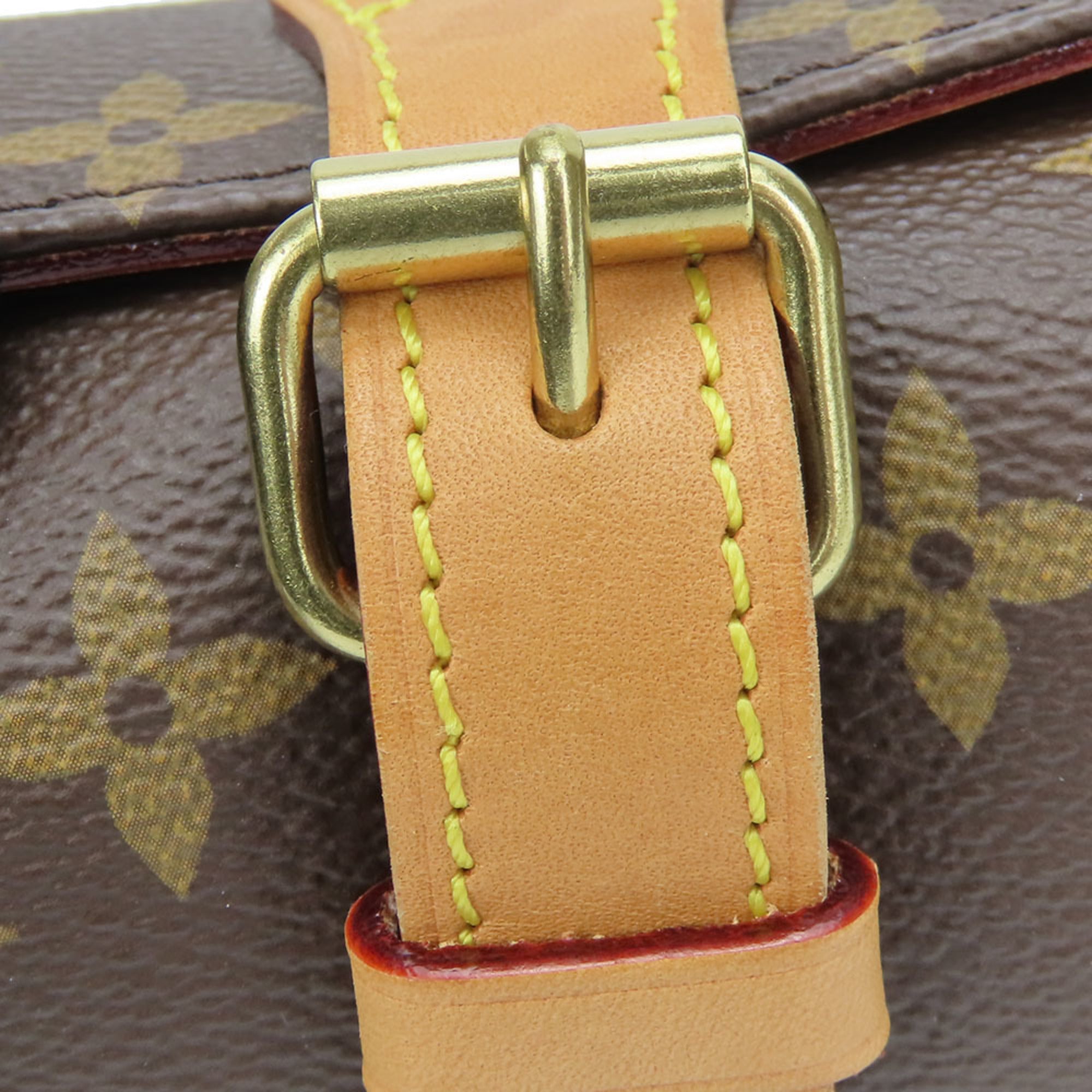 Louis Vuitton Etui 3 Montre M47530 Monogram Brown Bag with Gold Hardware Watch Case for Men and Women — Very Good