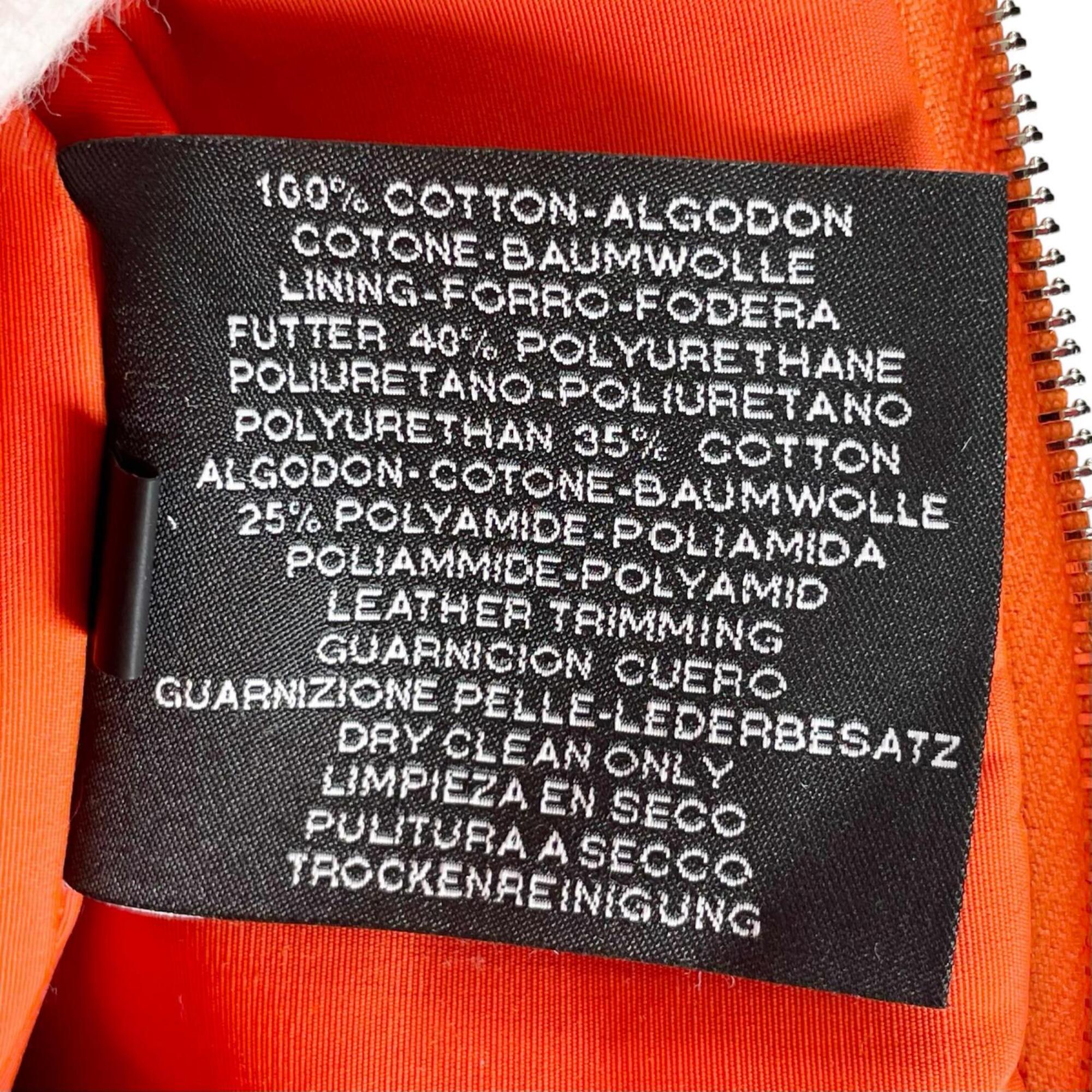 HERMES Bolide Mini Pouch, Toile H, Cosmetic Travel Case, Small Item Orange, Made in France, Women's — Like New