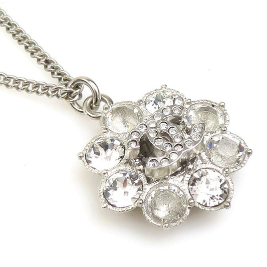 CHANEL Necklace Metal Silver Women's h31180j