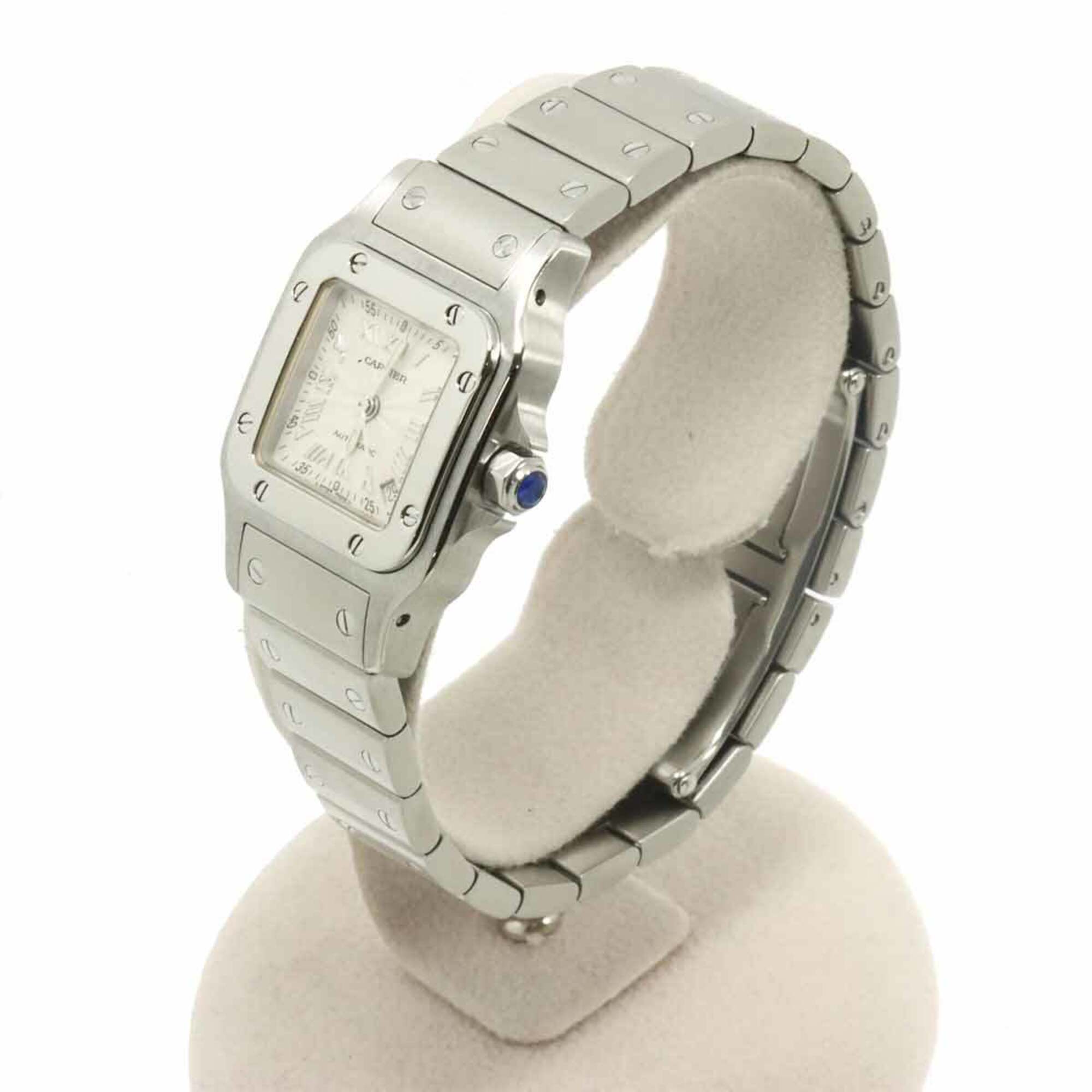 Cartier Santos Galbee SM W20044D6 Ladies' Watch, Date, Silver, Automatic Movement — Like New