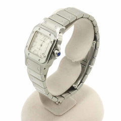 Cartier Santos Galbee SM W20044D6 Ladies' Watch, Date, Silver, Automatic Movement — Like New