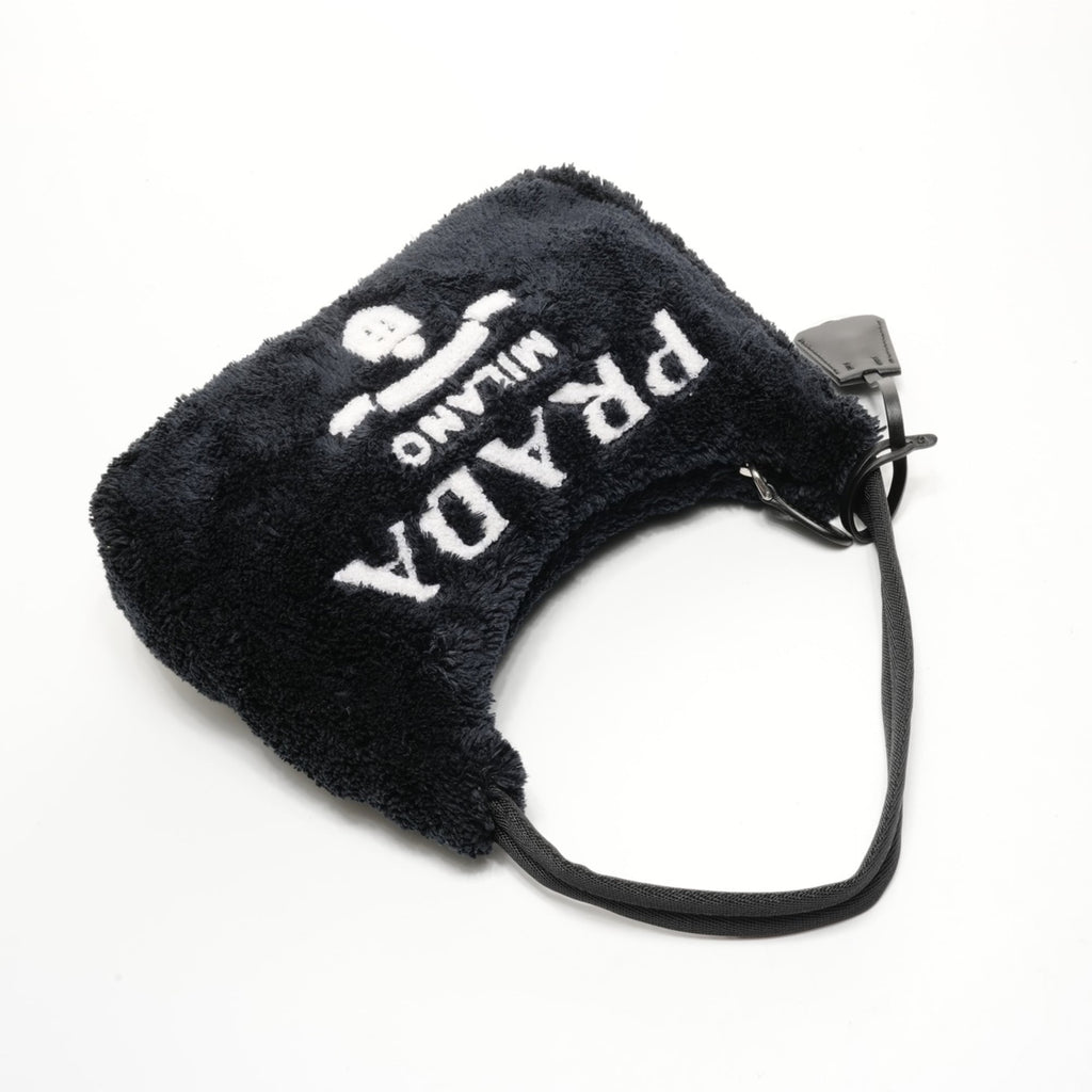 Prada Terry Mini 2000 Re-Edition Hobo Handbag in Black