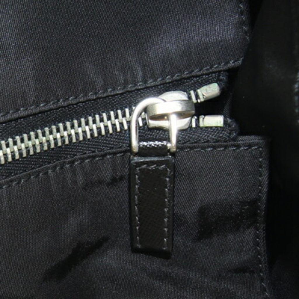 Prada Tote Bag BR3283 Black Nylon Leather Women's PRADA