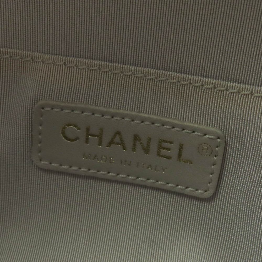CHANEL Coco Mark Turnlock Matelassé Tweed Chain Shoulder Bag with Leather Accents, Brown, Made in Italy, Women's — Like New