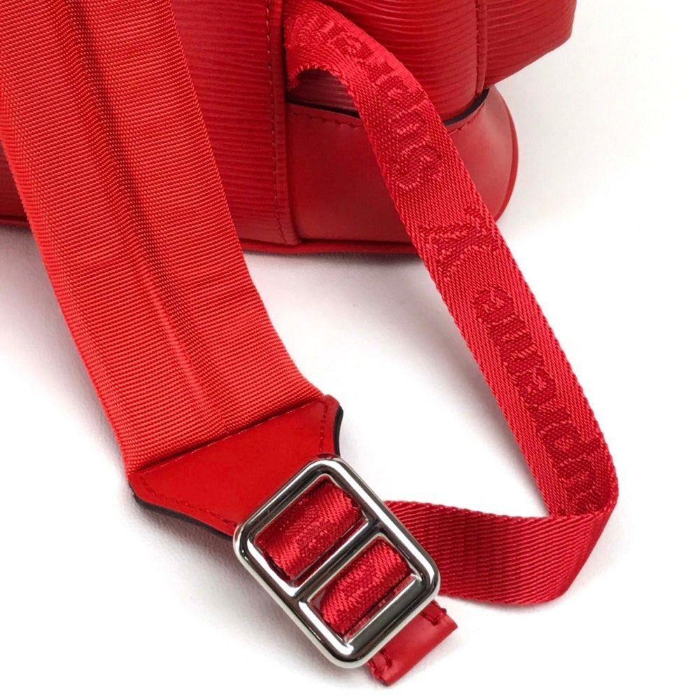 LOUIS VUITTON M53414 Louis Vuitton x Supreme Epi Christopher PM Backpack, Leather, Men's, Red — New - Store Return