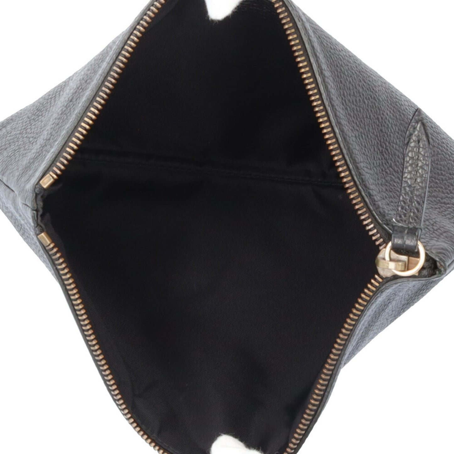 Pre-owned Gucci Animalier Tiger Clutch Bag, Leather 453165, Black, Women's