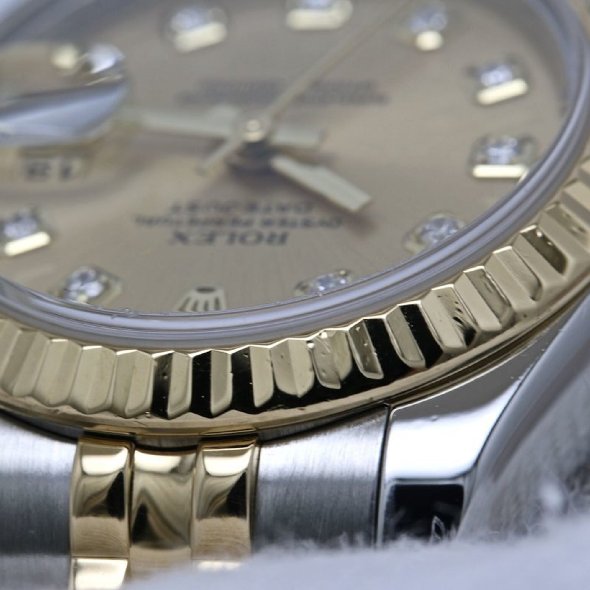 ROLEX Datejust 10P Diamond 179173G Women's Watch SSx18K Yellow Gold 40580 — Good