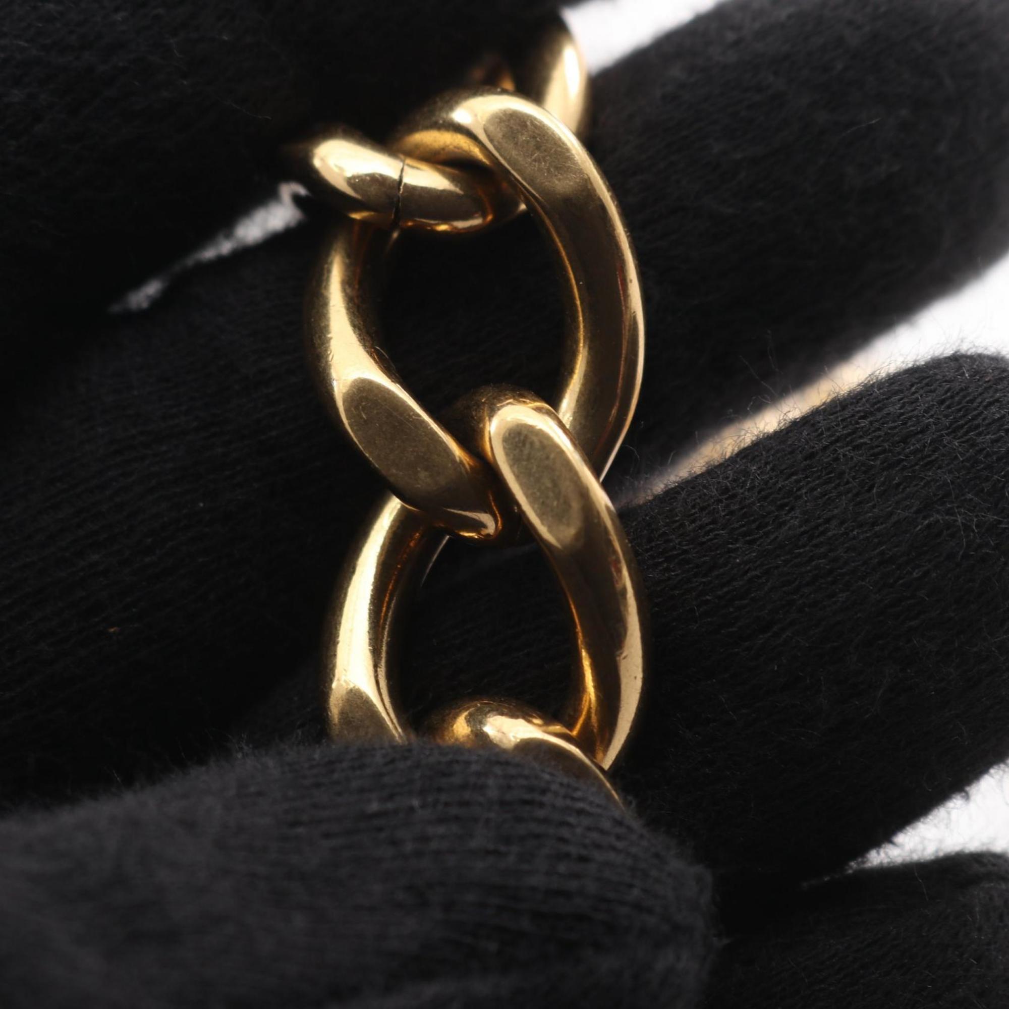 Celine Matelasse Monochrome Shoulder Bag, Leather, Women's, Black