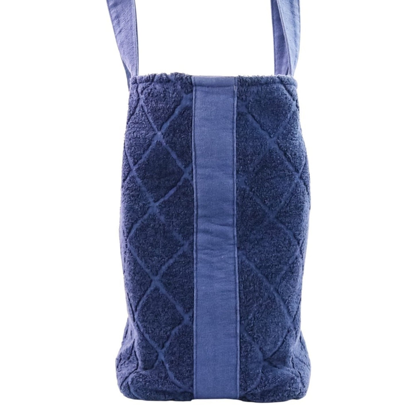 22C CHANEL Coco Mark Beach Bag, Pouch, and Towel 3-Piece Set, Navy, Women's