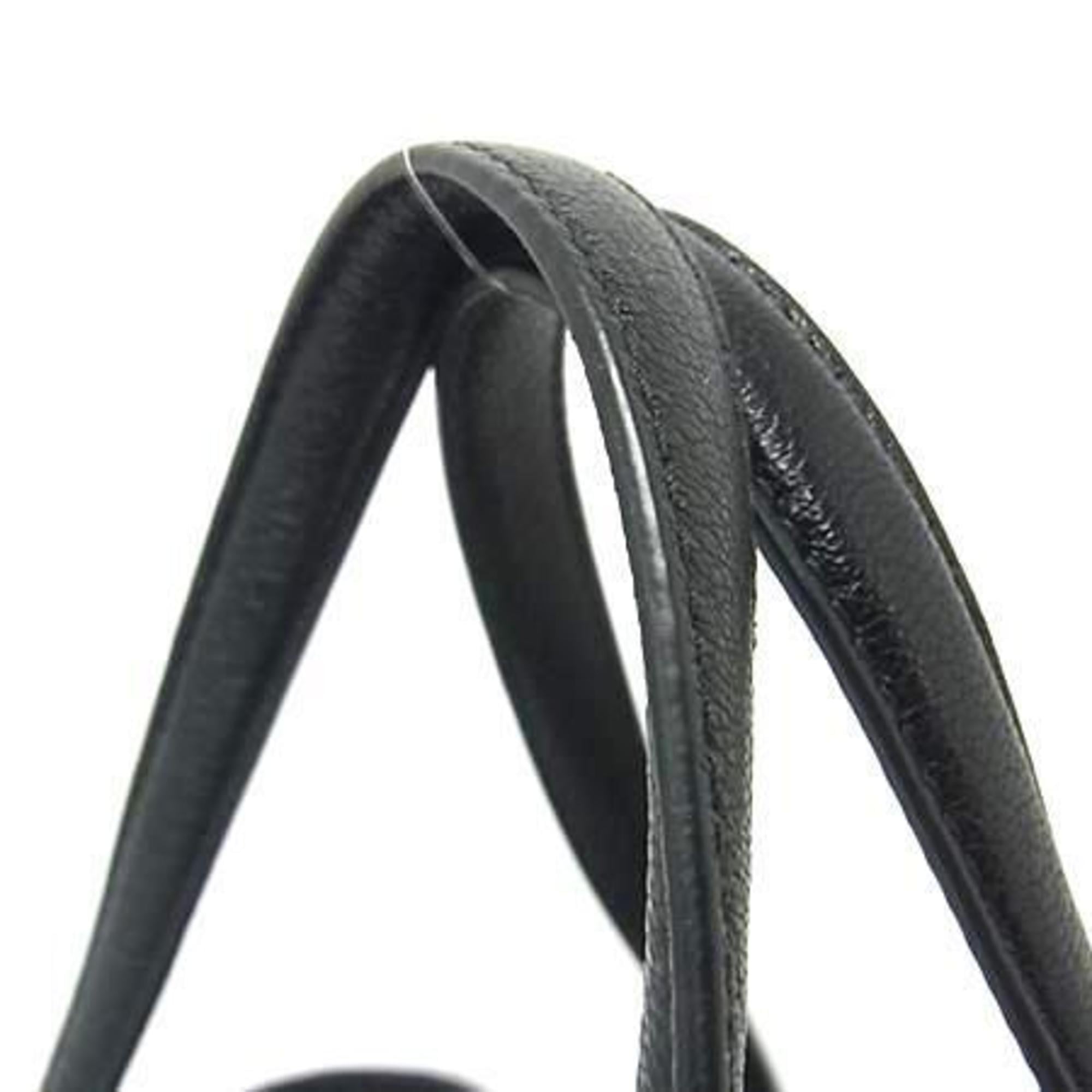 Salvatore Ferragamo Amy handbag in black felt and leather with studs for women — Like New