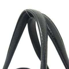 Salvatore Ferragamo Amy handbag in black felt and leather with studs for women — Like New