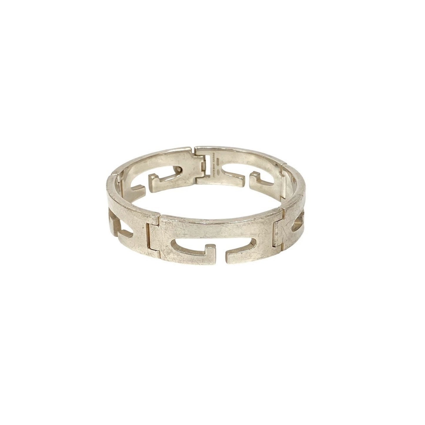 GUCCI G Logo Cutout Bracelet, 925 Sterling Silver, Women's, 65650