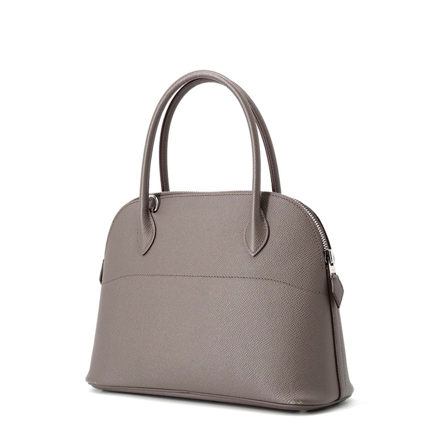 Hermès Bolide 27 Etain Epsom handbag with A stamp. HERMES 2-way shoulder bag.