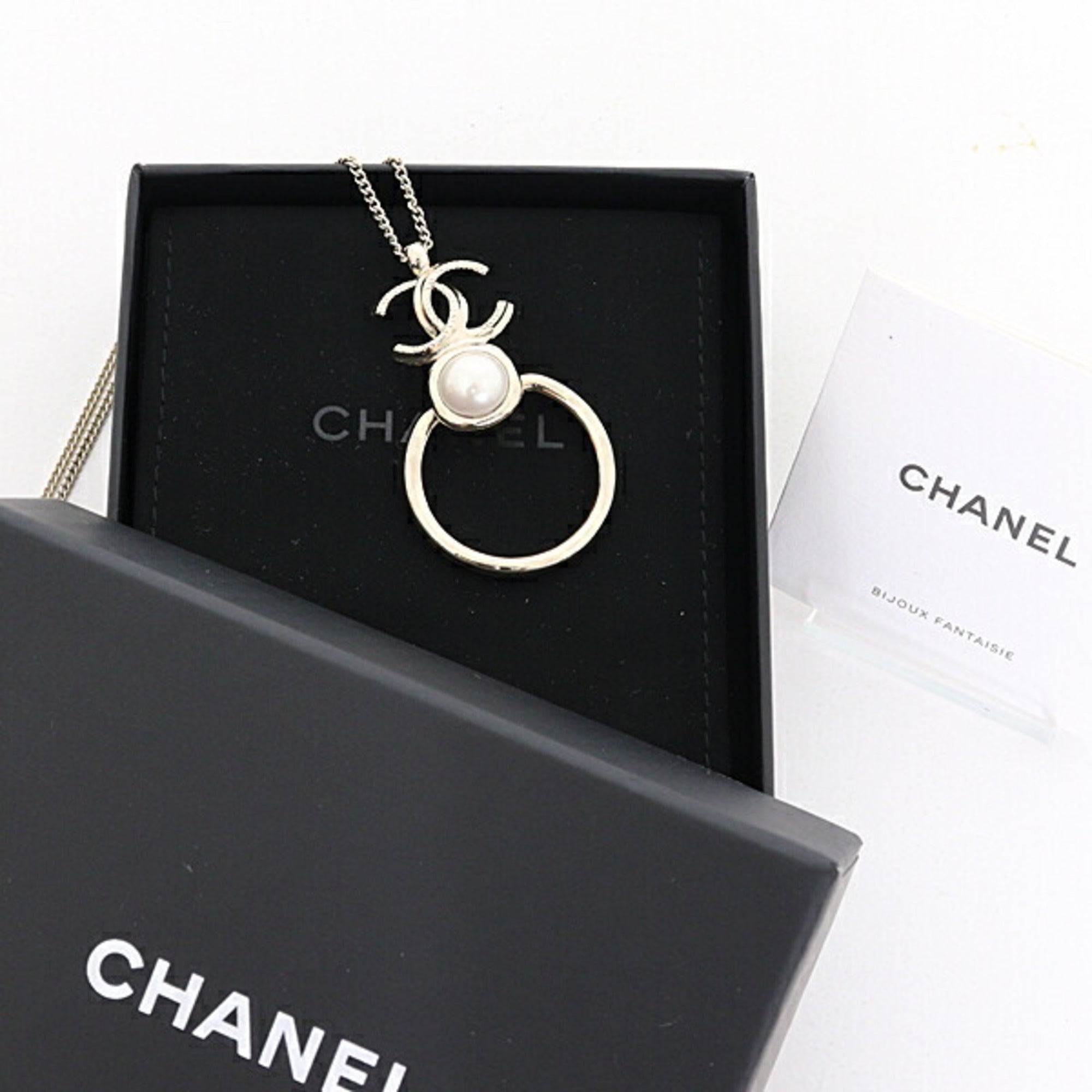 CHANEL GP Necklace Light Gold — Like New