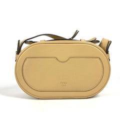FENDI 8BS058 Pochette Camera Case Small Orlock MINI CAMERA CASE Bag Handbag Shoulder Leather Women's Beige — New - Store Return