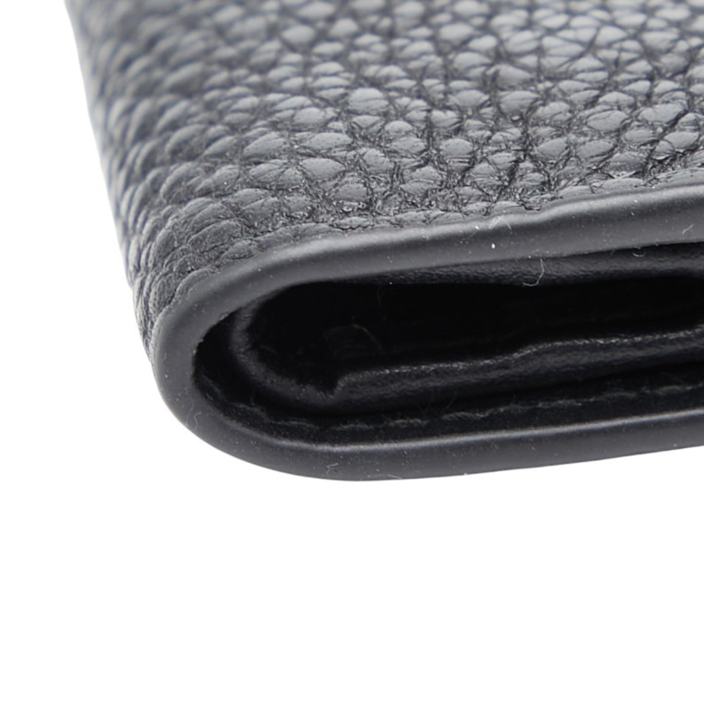 Prada Triangle Logo Plate Bifold Wallet 2ML049 Black Leather Women's PRADA